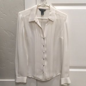 Light cream silk blouse White House Black Market